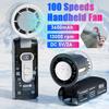 100 Speeds Personal Cooling Fan Portable Mini Handheld Fan Electric Mini Turbo Fan Summer