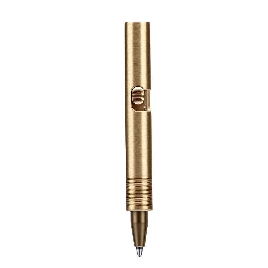 Мини-ручка из латуни Портативная с ЧПУ-обработкой Гальваническое покрытие Плавный ход Мини-ручка из латуни
