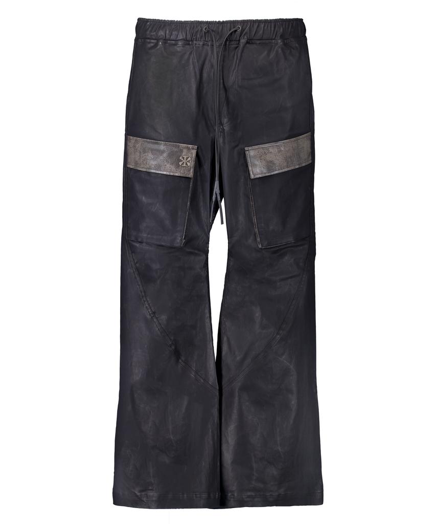 KIMMICK Scratch Leather Cargo Pants