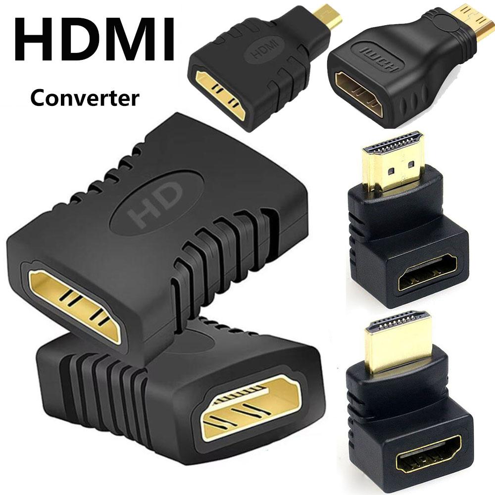 1 шт. 1080P Mini Micro 270° угловой конвертер HDMI Male To Female прямой кабель-адаптер Female HDMI-совместимый адаптер