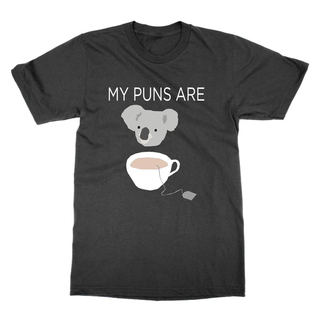My Puns Are Koala Tee T-Shirt Funny Top Word Game Tee Dad Joke