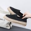 2024 New Spring Summer Flat Shoes for Women Breathable Knit Fashion Girl Casual Fisherman Shoes Slip-on Loafers