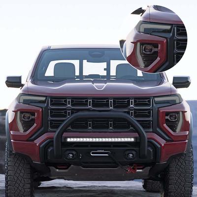 Премиальная TPU PPF для GMC Canyon 2026-2026 Высокоглянцевая Дымчато-Черная Предварительно Вырезанная Защитная Пленка для Фар Антицарапающая Виниловая Обертка Комплект