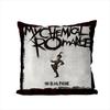 Подушка с принтом группы My Chemical Romance Наволочка для Автомобиля Дивана Декоративная Домашняя Двусторонняя Печать Плюшевая Квадратная Подушка-плед Чехол
