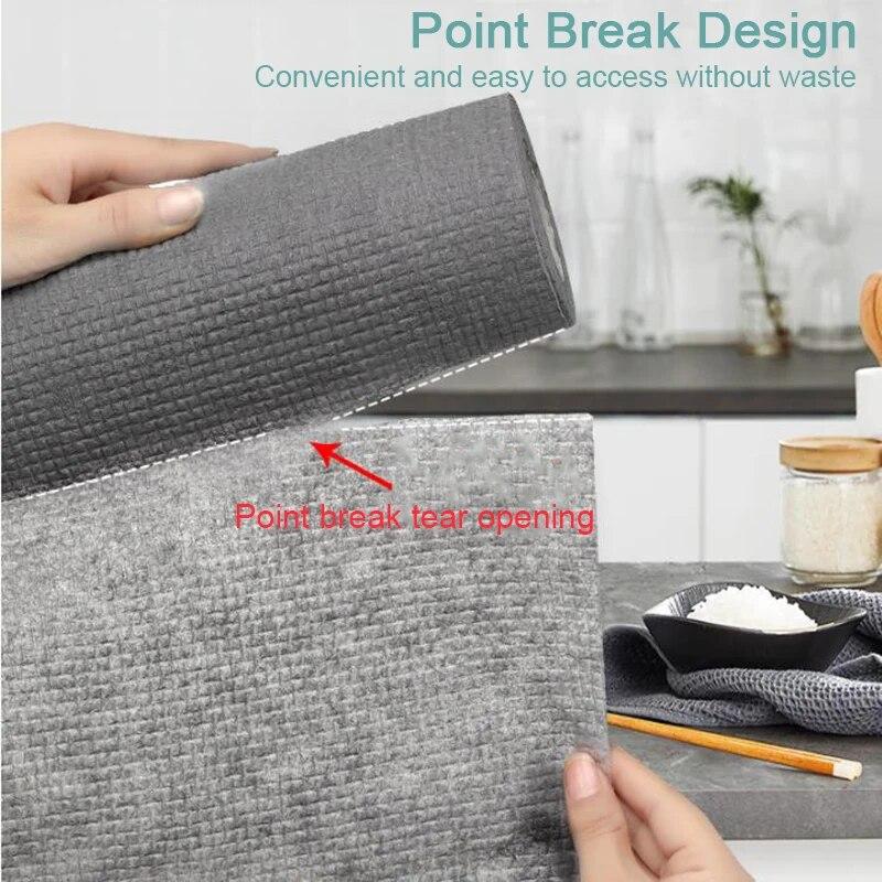 Одноразовая прочная кухонная ткань для чистки, тряпка для ежедневной чистки и тряпка