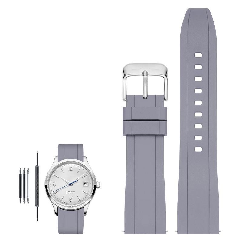 Высококачественный фторкаучуковый ремешок для часов Tissot Rado Rolex Tudor Jaeger серии, быстросъемный силиконовый ремешок для часов 20 мм