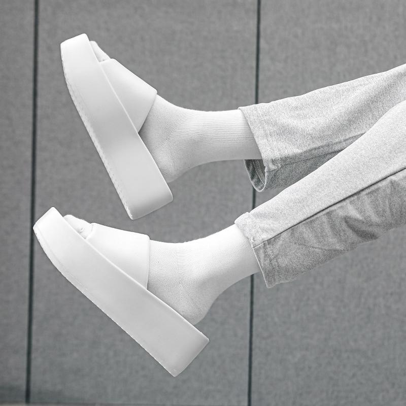 Женские пляжные шлепанцы EVA Толстая подошва 6 см Мягкие Удобные Противоскользящие Устойчивые к запаху Домашняя обувь Уличные сандалии EVA Облако