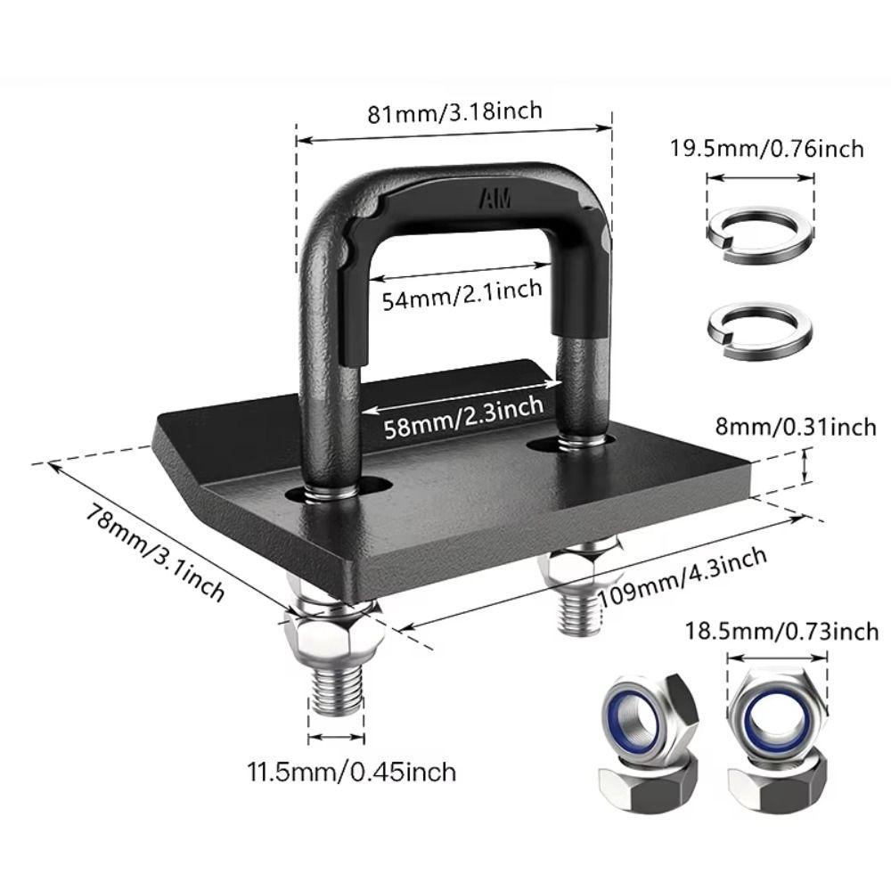 Durable Trailer Tightener Towing Equipment Stabilizer Tow Clamp American Square Mouth Traile