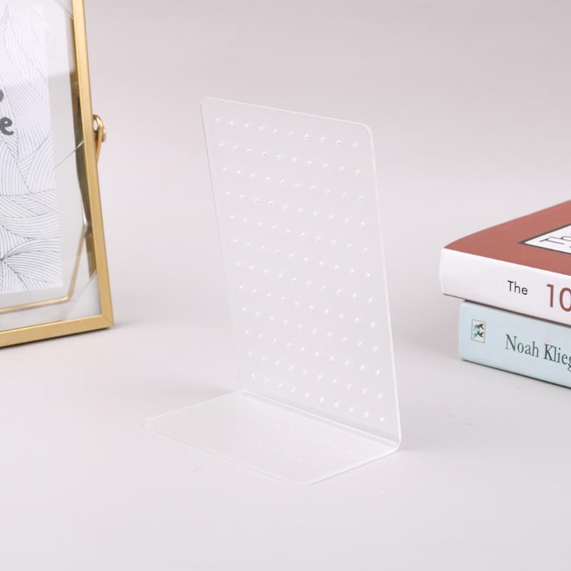 120 отверстий матовый акриловый белый ювелирный стенд для сережек держатель для гвоздиков