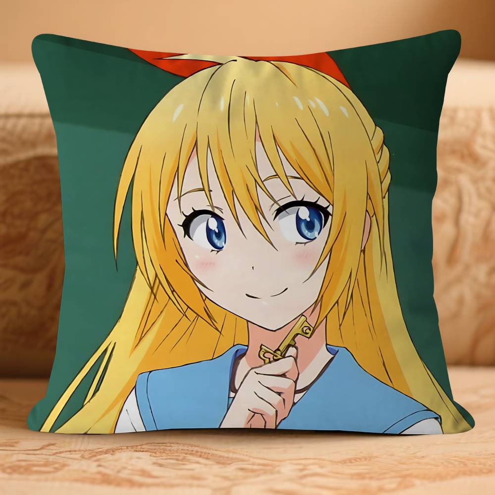Аниме Nisekoi-I Наволочка Съемная Моющаяся Наволочка для Подушки – Мягкий Лен для Всех Сезонов