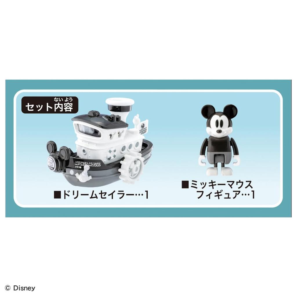 Takara Tomy Tomica Dream Tomica 181 Disney Motors Dream Sailor Mickey Mouse Miniature Car Toy for Ages 3 and Up No.