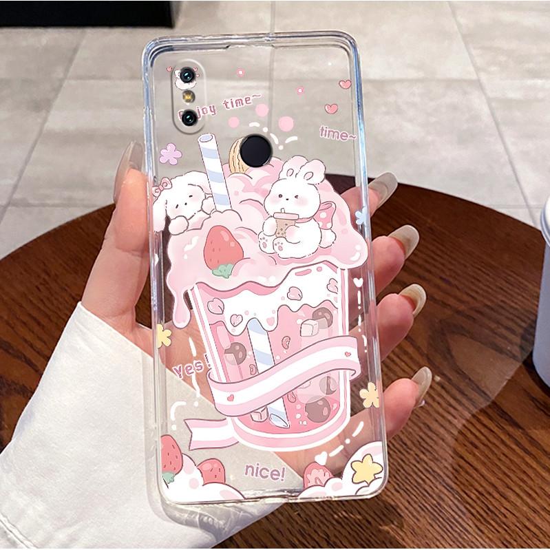 Чехол для Xiaomi Mi A2 (Mi 6X) Прозрачный Роскошный Милый Любовь Кролик Забавный Мягкий ТПУ Силиконовый Чехол Для Телефона Xiaomi Mi A2 Lite Задняя Крышка