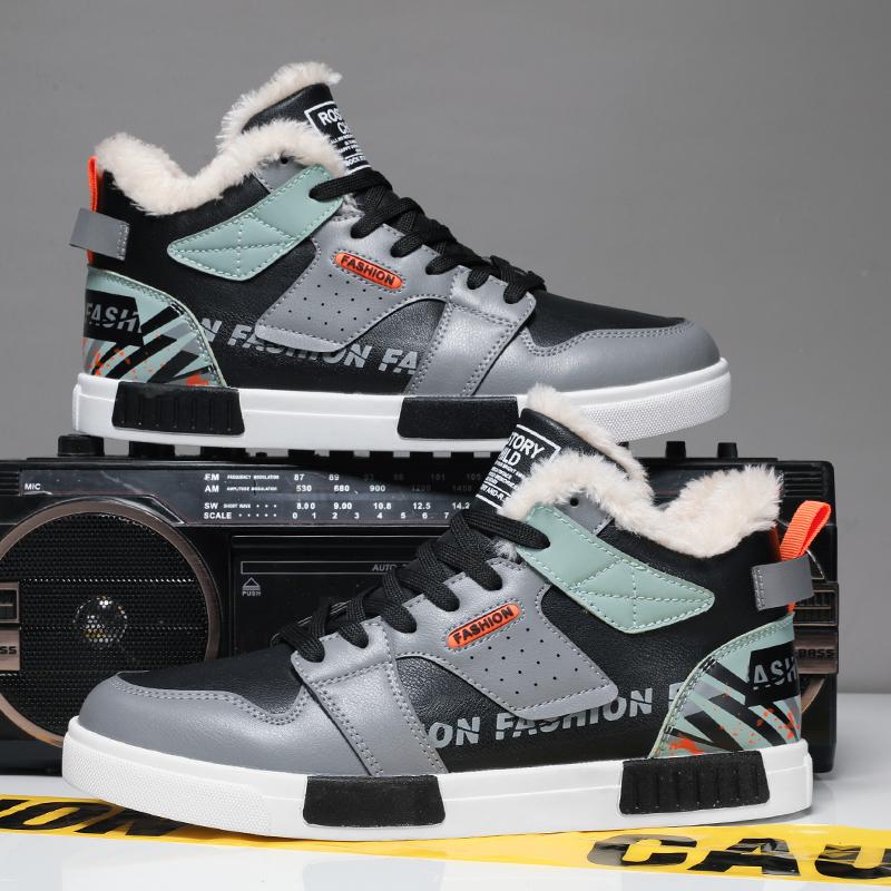 Оригинальные зимние теплые мужские кроссовки Plus Snow Sneaker большого размера 47, мягкие спортивные повседневные мужские кроссовки для активного отдыха из хлопка, мужская обувь для ходьбы