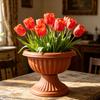 With Drainage Holes Goblet-shaped Ring Resin 23 Cm 1 Pc