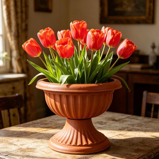 With Drainage Holes Goblet-shaped Ring Resin 23 Cm 1 Pc