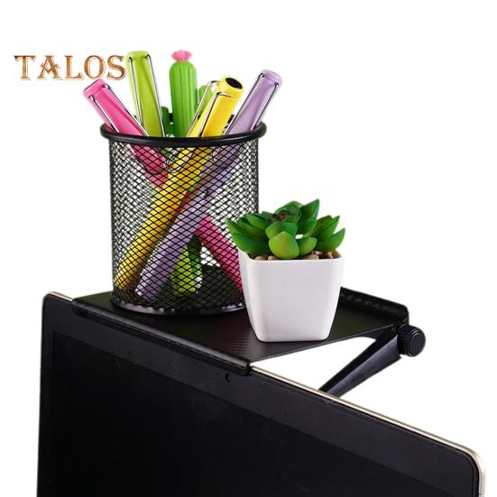 TV Computer Screen Top Shelf Organizer Bracket Strong Load-bearing Easy To Install Adjustable Design Monitor Top Shelf Holder