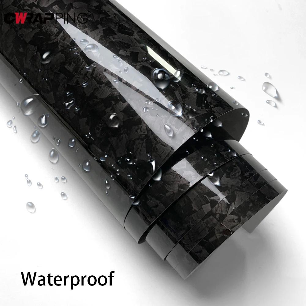 Car Glossy Forged Carbon Fiber Vinyl Film Customization Car Body Color Changing Film Stickers for Turck Car Decals Accessories