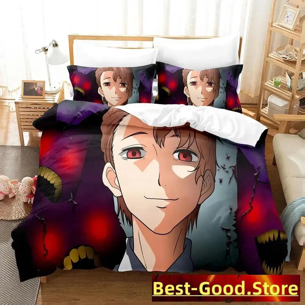 Mieruko chan Комплект постельного белья Single Twin Full Queen King Size Комплект постельного белья Adult Kid Bedroom Duvetcover Sets Anime Parure de lit Bed