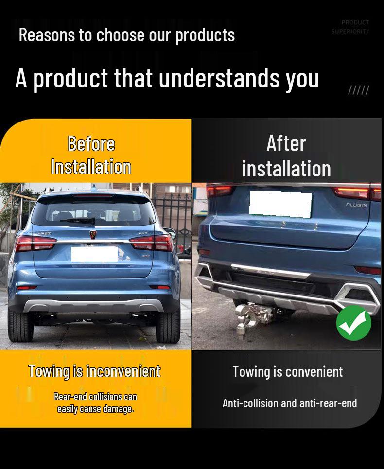 Крюк буксировочный задний противоударный для Roewe RX5 RX8 W5 I5/550D/350