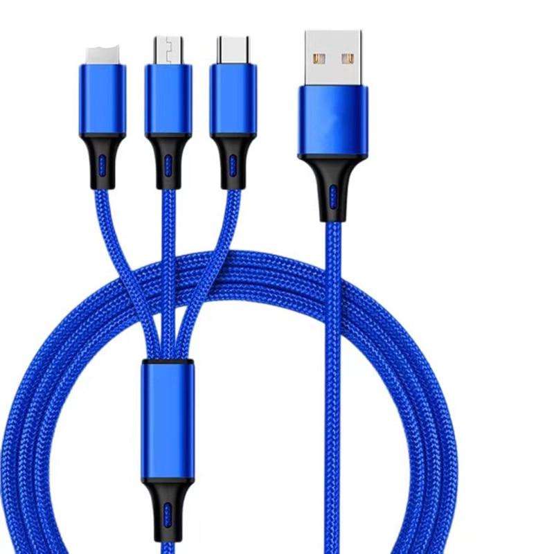 Essential 3-in-1 Charging Cable for Android & Huawei Devices (Type-C & Micro USB)