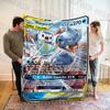 1PC Japan Pokemon Cards S-Squirtle Printed Blanket, Cozy and Warm Blanket for Sofa, Bed, Camping,Holiday Gift for Family Friends