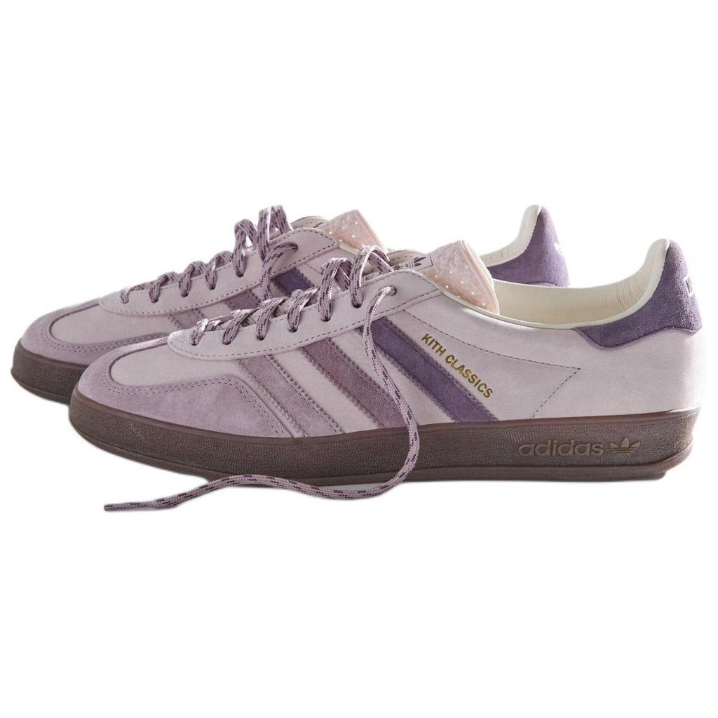 Kith x adidas Gazelle Indoor Classics Program - Пепельно-фиолетовые унисекс кроссовки Ледяной-фиолетовый Gum IH0120
