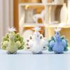 PP Cotton Peacock Doll Plush Keychain Fluffy Collection Peacock Plush Key Ring Comfortable Cartoon Stuffed Animal Bag Pendant