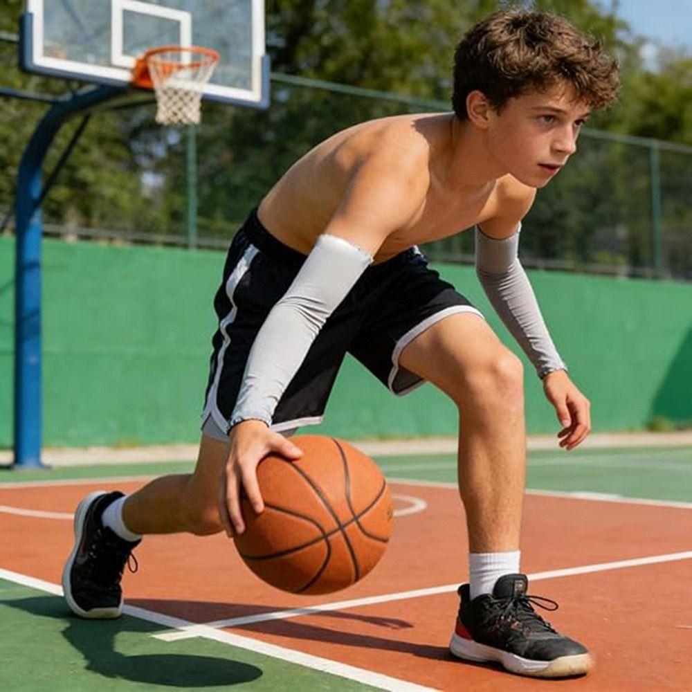 1pair UV Protection Kids Arm Sleeves UPF 50+ Compression Sleeve UV Sun Protection Sleeves Summer
