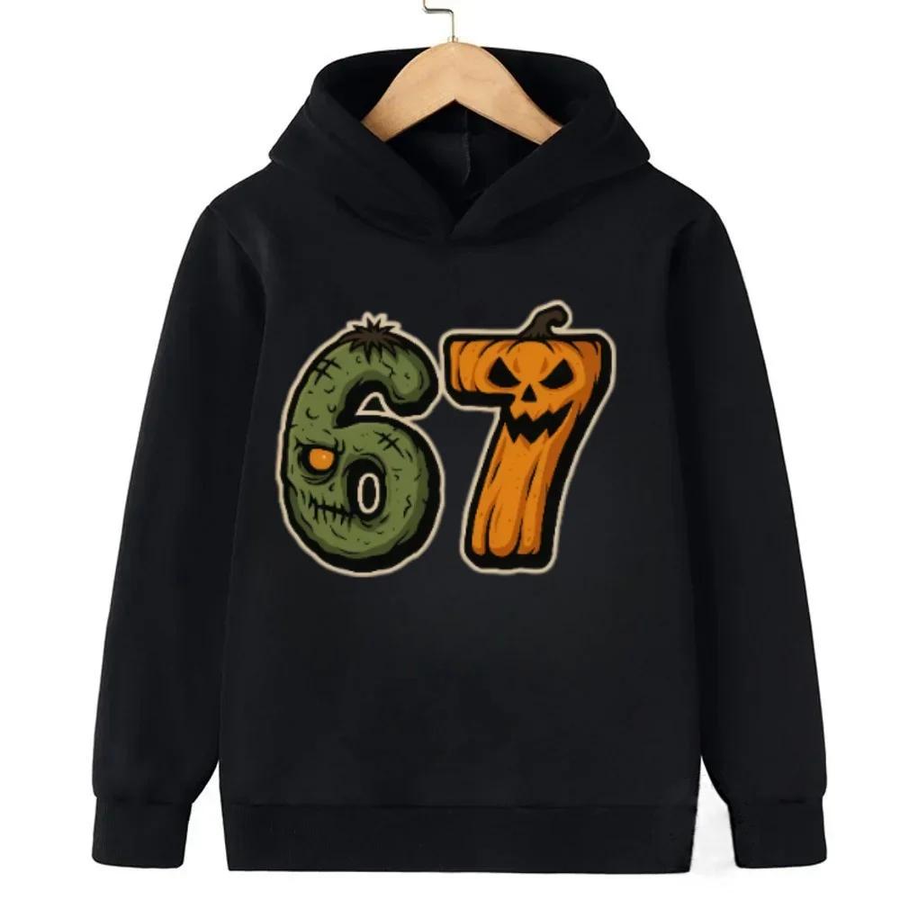 Spring Autumn 67 Six Seven Crazy Men's Hoodie Casual Fashion Fun Hooded Sweatshirt Pullover Women Clothing Top