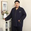 Meijiyunqiu Мужская пижама больших размеров из хлопка в полоску