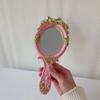 European Style Retro Handheld Mirror Vintage Makeup Vanity Hand Mirror Spa Salon Mirror Desktop Makeup Tools