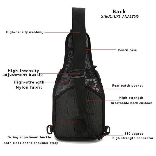Hiking Trekking Backpack Sports Climbing Shoulder Bags Tactical Camping Hunting Daypack Fishing Outdoor Military Shoulder Bag