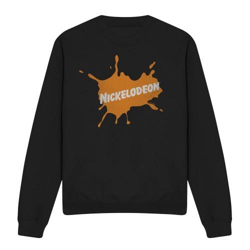 NICKELODEON Унисекс Взрослый Ретро Свитшот с Логотипом-Вспышкой