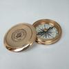 Nautical Brass Compass Handmade Marine Poem Compass Maritime Brass Compass