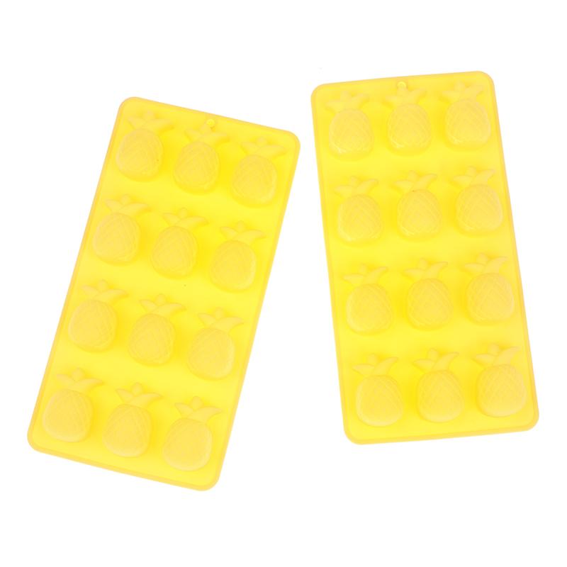 Силиконовая форма в виде ананаса на 12 отверстий, устройство для изготовления кубиков льда своими руками, форма для льда, формы для выпечки шоколадного торта, печенья, мусса, кексов, свечей, мыла