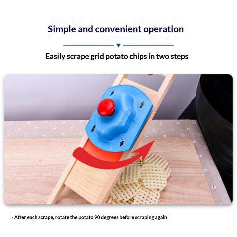 1 Set Potato Vegetable French Gadget Cutter Grater Slicer Tools Fries Grid Stainless Steel Potato Grid Kitchen Home Chip Shred