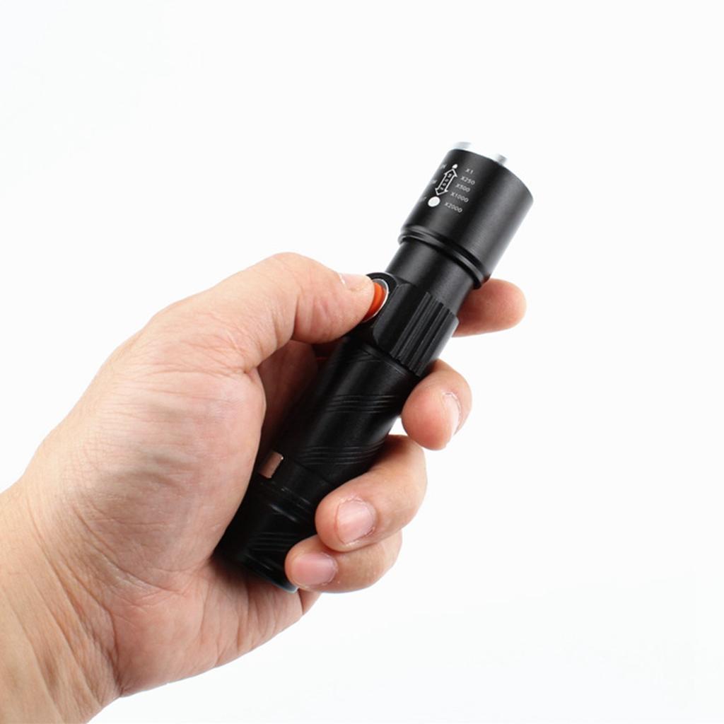 Mx-616-Usb Rechargeable Telescopic Zoom Strong Light Usb Rechargeable  Flashlight