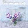 1pcs Clear Acrylic Display Case Countertop Box Organizer Stand Dustproof Protection Showcase Display Box