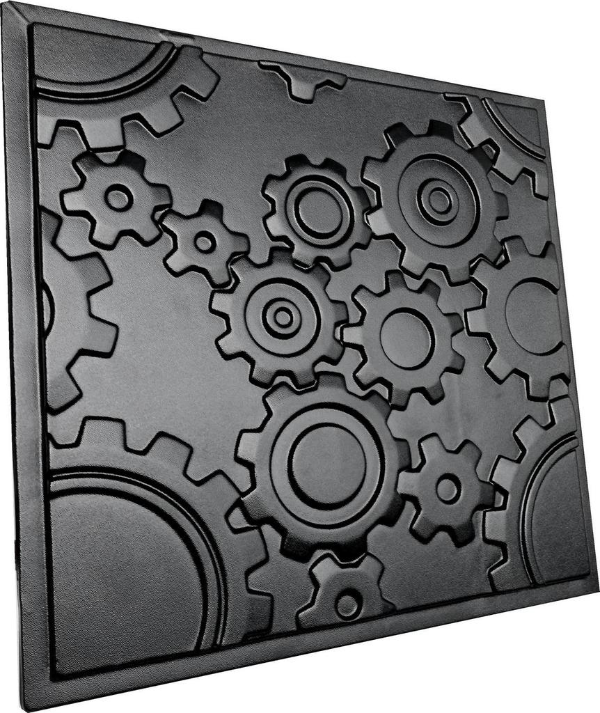 3D стеновая панель Форма для гипсовой, гипсовой или бетонной плитки для декоративных стеновых панелей "Механика"