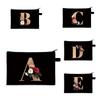 26 Letter Printed Change Bag Sail Polyester Zipper Small Bag Multifunctional Carry Wallet