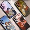 Чехол для телефона с аниме Хорimiya для Samsung S25, S24, S21, S22, S23, S30, Ultra, S20, Plus, Fe, Lite, 5G Черный