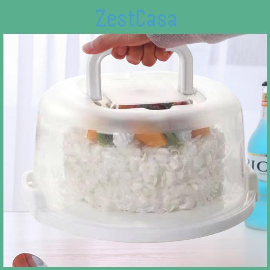 Carrier Plastic Cake Box Cake With Secure Locking Buckles Food Packaging Box For Pies Cookies Cupcake