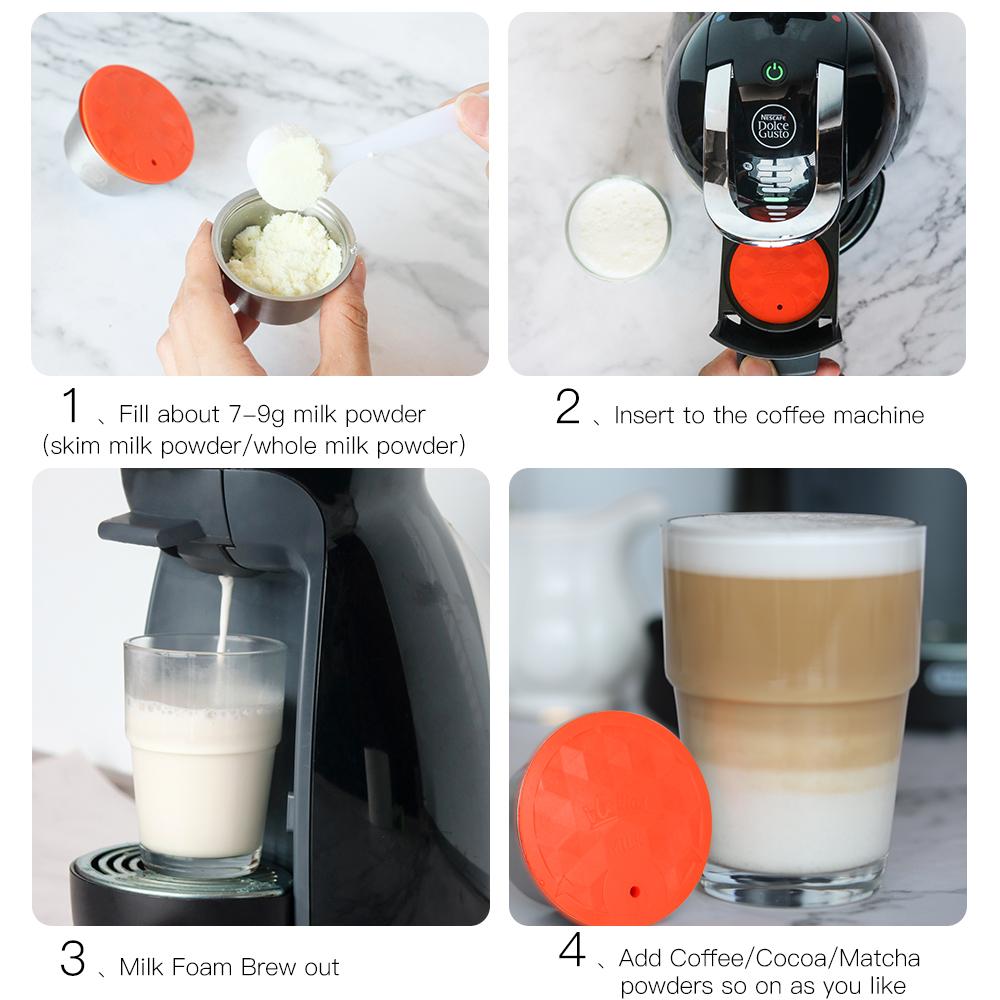 Многоразовые капсулы для кофе и молочной пены для Nescafe Dolce Gusto, многоразовый кофейный фильтр, аппарат для приготовления латте