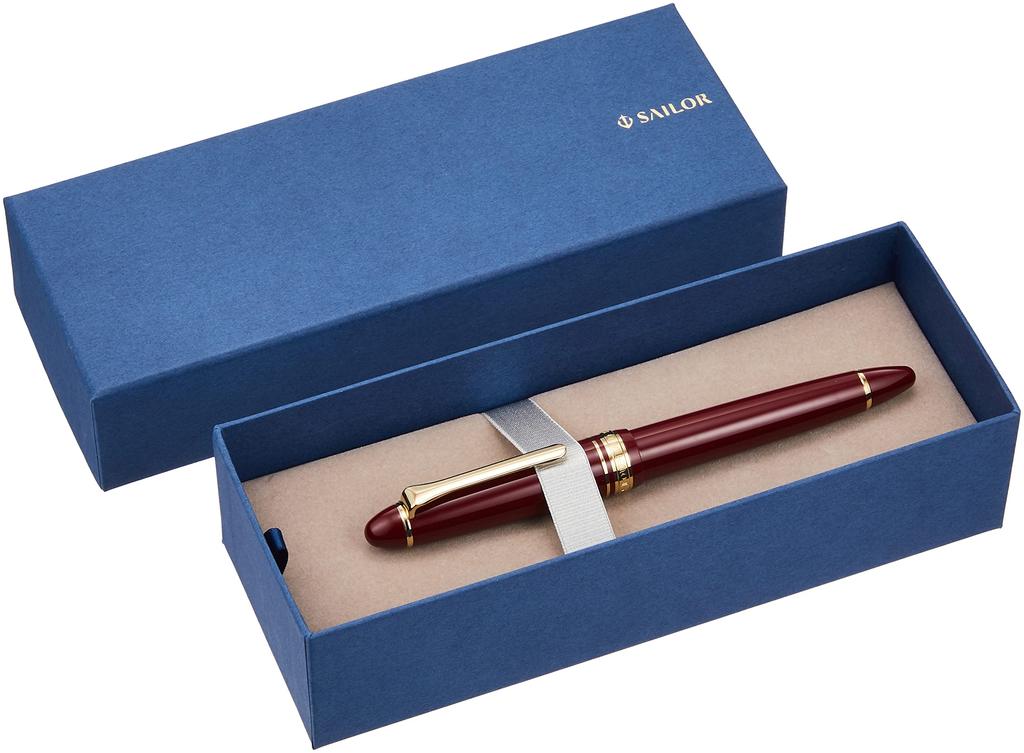 Sailor Fountain Pen Profit Casual Gold Trim Red Extra Fine 11-0570-130