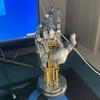 Статуэтка Роботизированная Рука Панк-Смола Настольное Украшение Стойка для Игрового Контроллера для Прихожей Книжной Полки Гостиной Стола Домашний Декор