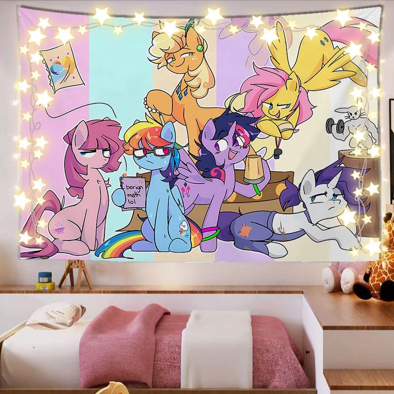 Гобелен My Little Pony - Милый Декор для Комнаты Девочки, Общежития, Настенное Украшение, Фон.