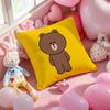 LINE FRIENDS коричневый медведь и конни Чехол для подушки с принтом Наволочка для гостиной дивана Чехол для подушки и декор спальни