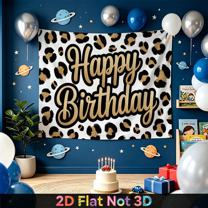 Party Backdrop Happy Birthday Birthday Photo Booth Background Front Door Decor