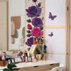 Watercolor Rose, Vine, Dancing Butterfly, Entrance Hall, Living Room, Home, Wall Beautification Stickers