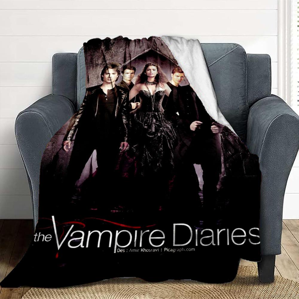 Vampire Diaries Flannel Blanket Throw Blanket Soft Warm Sofa Bed Camping home Decor Unique Christmas Gift C926953
